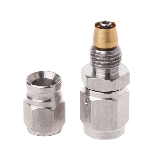 AN -3 Hose to M10x1.0 Straight Stainless PTFE Custom Brake Clutch Hose Fitting - Picture 4 of 8