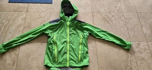 Showers Pass Rain Jacket, green, size men's medium
