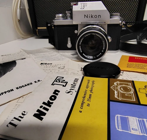 Nikon F Photomic 35mm SLR Film Camera with 50 mm lens Kit