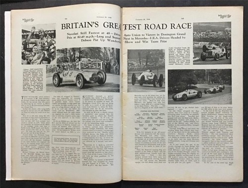 The LIGHT CAR MAGAZINE 28 Oct 1938 Hillman Minx Saloon Road Tested DONINGTON GP - Picture 4 of 6