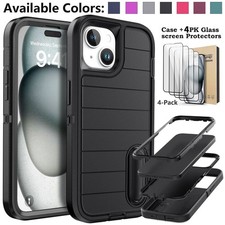 For iPhone 15 Plus Case Rugged Shockproof Kic...