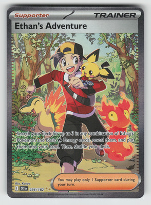 Ethan's Adventure Pokemon Destined Rivals 236/182 Special Illustration Rare NM