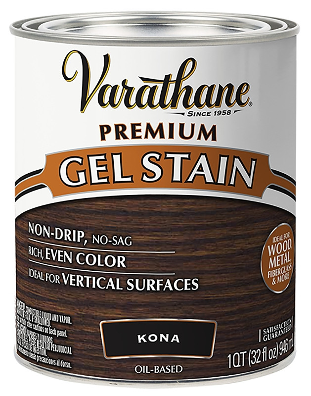 Varathane 358174 Premium Gel Stain, Quart, Kona