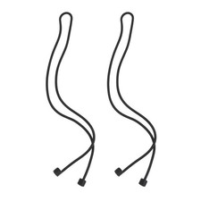 2 PCS Anti-Loss Lanyard Silicone Earbud Strap Earphone Rope Anti-lost