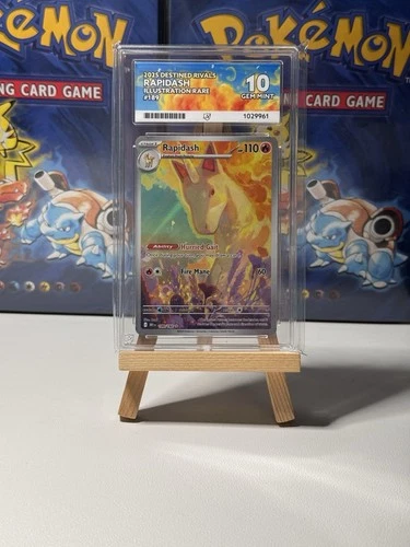 2025 Pokémon Rapidash IR #189 ACE 10 Gem Mint Destined Rivals Illustration Rare