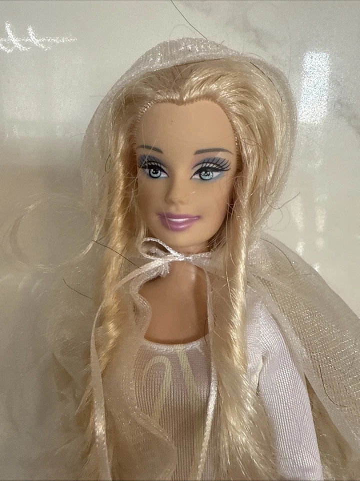 Barbie Doll Halloween Boo-tiful Glow in Dark Dress 2004 Mattel Blonde - Image 2 of 4