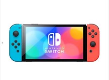 Nintendo Switch (OLED Model) - Neon Blue/Neon Red **SEE NOTES**