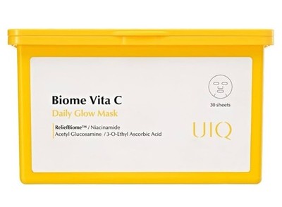UIQ Biome Vita C Daily Glow Mask 11.83 fl.oz. 30 sheet masks.