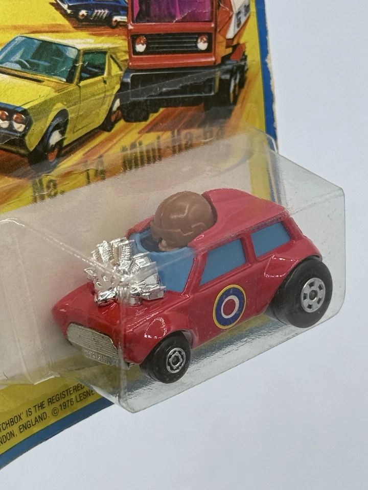 Matchbox Lesney 14 Mini Ha Ha Cooper Red England 1/64 Never Opened - Image 2 of 4