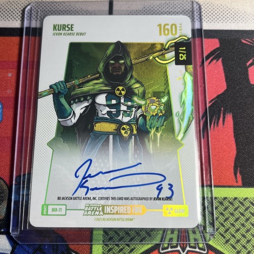2025 BO JACKSON BATTLE ARENA GLOW AutoBATTLEFOIL BFA-71 KURSE JEVON KEARSE