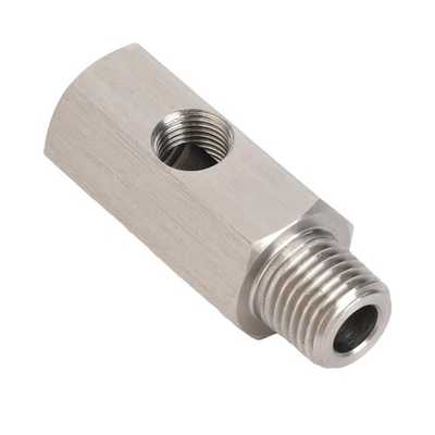 #ad Penitue 1 4 NPT Oil Pressure Sensor Tee Adapter Stainless Steel silver $12.94