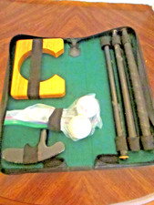 Set putter golf kit da viaggio in valigetta tazza di legno 2 palline da interno Exective