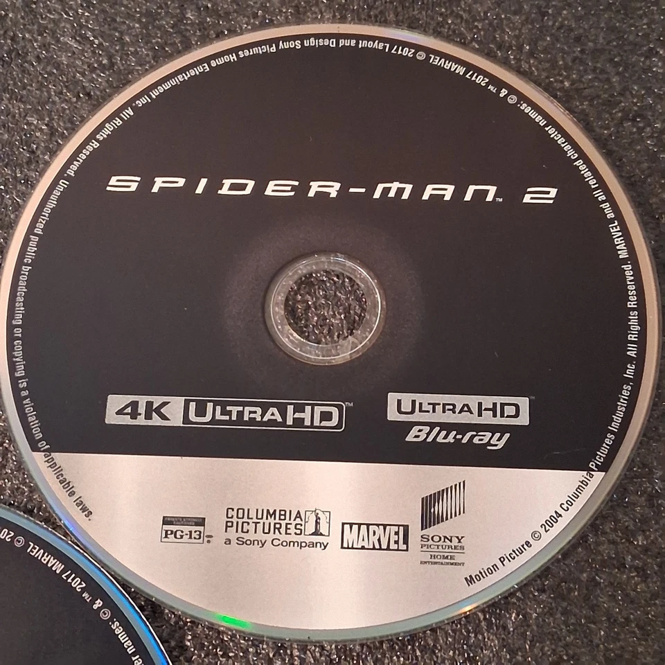 Spider-Man Trilogy 1-3 Set (4K UHD Blu-ray) Disc Only Foto 4 de 4