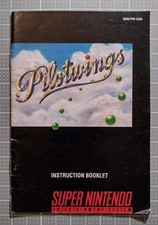 SNES Pilotwings Instruction Booklet Nintendo 1991