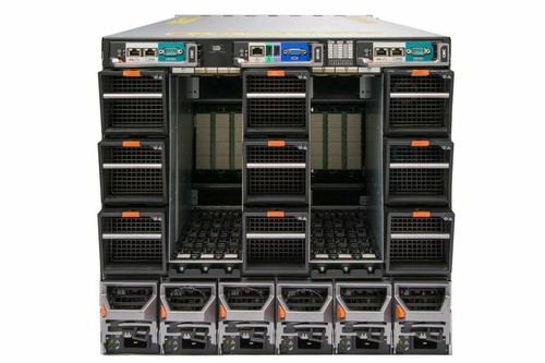 Dell PowerEdge M1000e Chassis 8x M820 Blade 32 x 8-Core E5-4610 512Gb Ram H710P - Picture 2 of 2