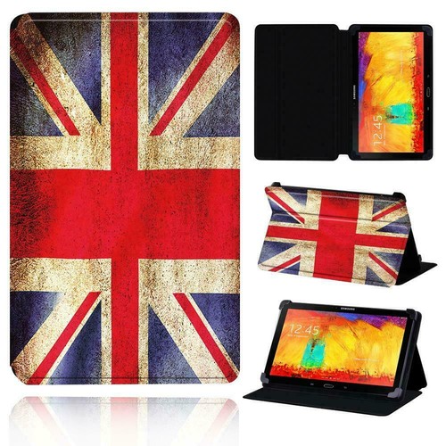 UNION JACK LEATHER 360° ROTATING CASE COVER FOR SAMSUNG TAB T560/T561/T590/T595 - Picture 1 of 9