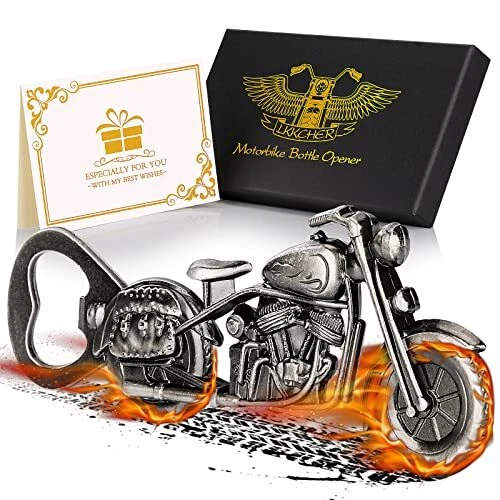 Motorcycle Beer Bottle Opener Mens Gifts for Birthday Father s