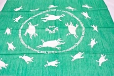 Mohawk Boar Bristle Brush Scarf Advertising Japan  Vtg 1950s NWOT