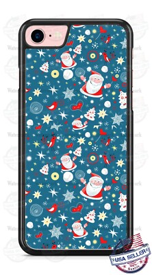 Classic Christmas Santa Claus Bird Design Phone Case For iPhone Samsung  Google