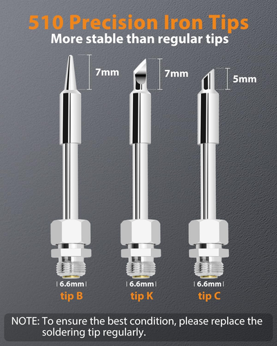 Cordless Soldering Iron Kit, Portable Soldering Pen with Digital Display, Automa - Picture 6 of 12