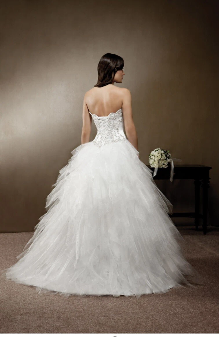 Mia Solano Wedding Dress Size 8 Prom Dress Ballgown New With Tags