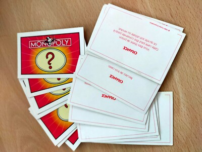 Lot De Cartes Anciennes Monopoly + Maisons Et Hôtels - Occasion - Pièces De Rechange Ou Collection