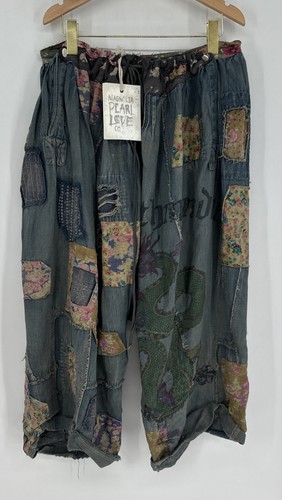 Magnolia Pearl Kathmandu Samantha Trousers. Pants 620. Washed Indigo. One Size
