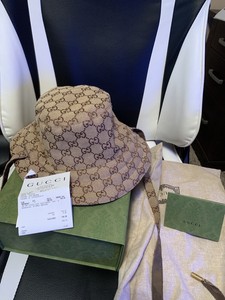 reversible hat in gg canvas and nylon