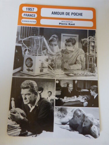 FICHE CINEMA,AMOUR DE POCHE , PIERRE KAST, J.marais, G. page, 1957 - Photo 1/1