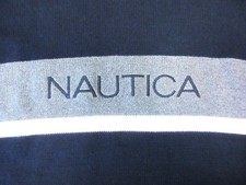 NAUTICA Mens 100 COTTON KNIT CREWNECK SWEATER NAVY, GRAY  WHITE X-LARGE, XL