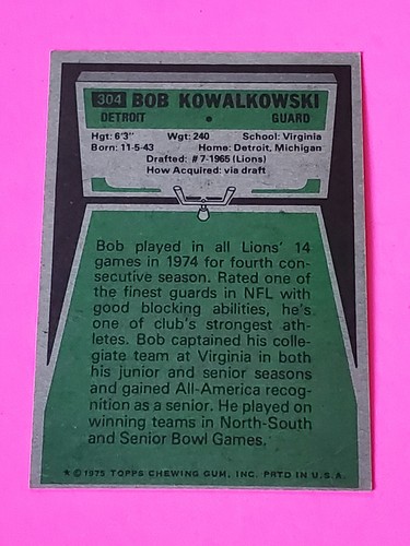 Tarjetas coleccionables de fútbol americano Topps NFL 1975 tú eliges envío gratuito 50 % de descuento en 2 o más - Imagen 105 de 212