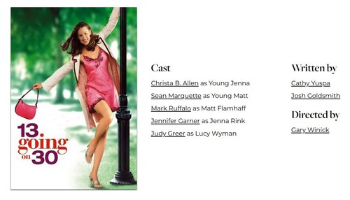 13 Going on 30 (DVD,2004,Widescreen) Jennifer Garner,Mark Ruffalo,Fantastic! - 第 6/15 張圖片