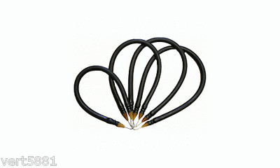 Spear Bands Sling 9/16'' Black Coated Amber Rubber Speargun Gun Fish