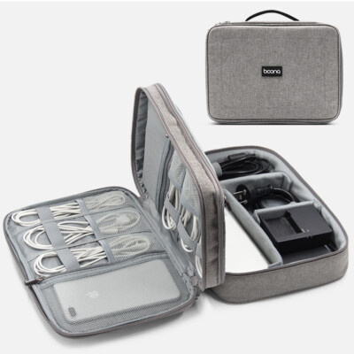 Portable Cable Bag Organizer Wires Charger USB Gadget Case