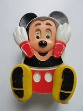 Mickey Mouse Peek-A-Boo Music Box Vintage Illco Lullaby Crib Toy Disney