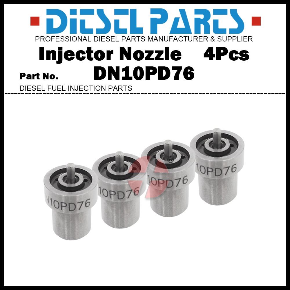 4x Injector Nozzle DN10PD76 for TOYOTA Hilux Surf Hiace 2.4TD 2L-T