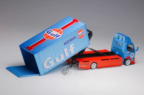 GB MT 1:64 Gulf H300 Tow Truck Custom Racing Fuets Modell Diecast Sammelauto - Bild 13 von 18