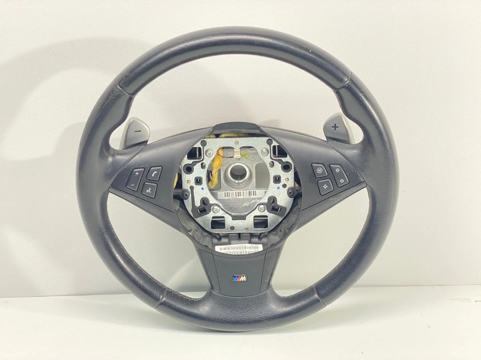 宝马 E60 E63 E64 M5 M6 SMG M 运动皮革方向盘带桨变速器 原始设备制造商✅ — 第 2/4 张图片