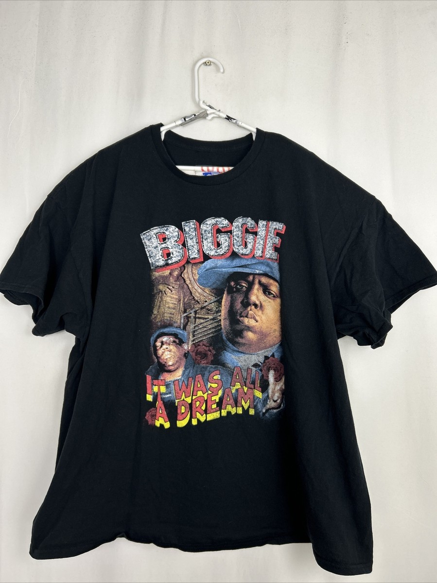 Biggie Smalls Shirt Mens 3XL Black Notorious It Was All A Dream