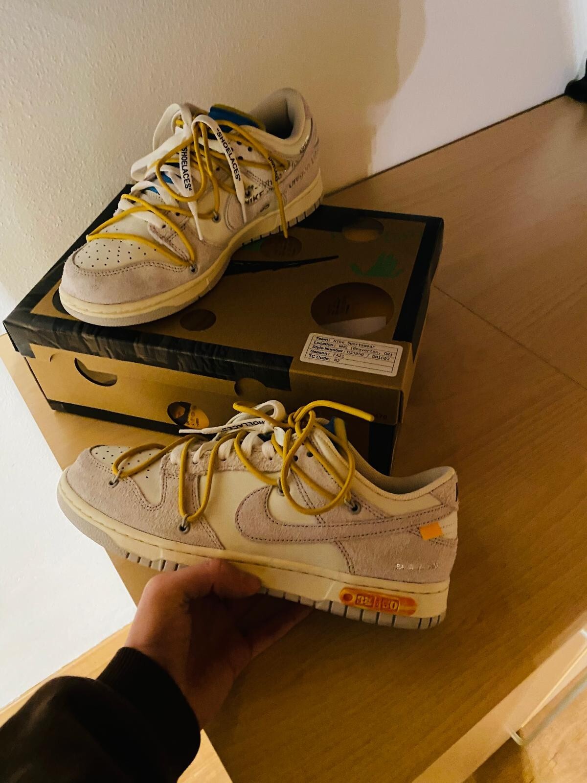 OFF WHITE X NIKE NIKE DUNK LOW X OFF WHITE LOT 34