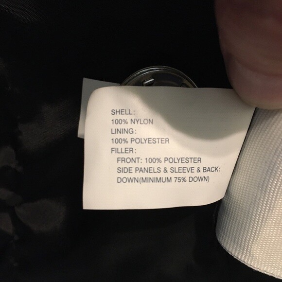 Gap down puffer snap button coat L - image 3