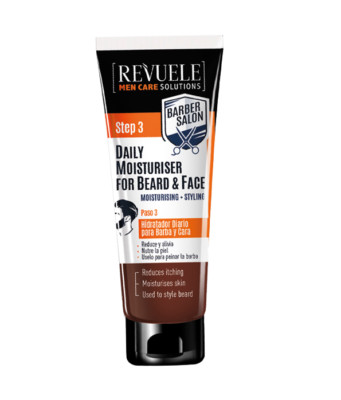  2xREVUELE MEN CARE SOLUTIONS  Tägliche Bart Feuchtigkeitscreme 2x80ml