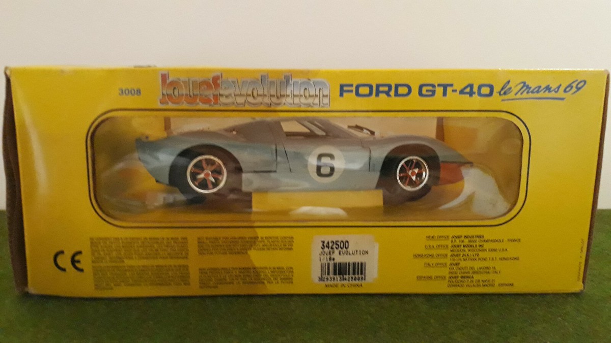 1969 Ford Gt-40 24h Le Mans Escala 1/18 Jouef Evolution