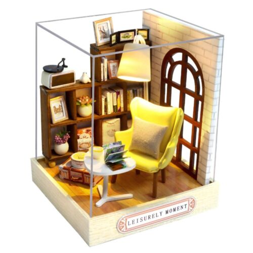 Assemble Doll House DIY Furniture Box Gift Miniature Dollhouses Kit Children - Picture 14 of 14