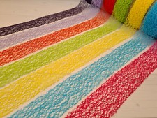 38mm Burlap DECO WEB Lace Net Jute Mesh Trim Ribbon  Many Colours Cut per 1 mtr