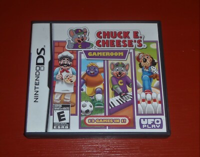 Chuck E. Cheese's Gameroom (Nintendo DS, 2010)-No Manual