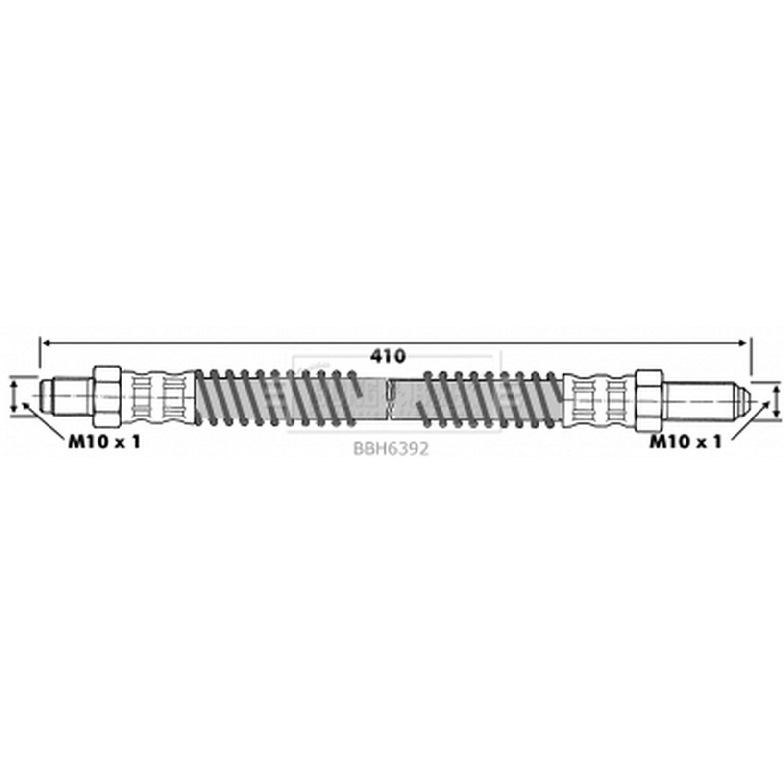 BORG & BECK Brake Hose BBH6392 - Image 2