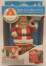 SANTA CLAUS WALL 6 OUTLET SPACE SAVING WALL ADAPTER- NEW IN BOX