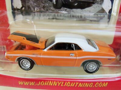 DODGE CHALLENGER R/T 1970 '70 ORANGE 1/64 JOHNNY LIGHTNING MOPAR OR NO CAR R12