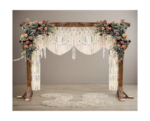 Bohemian Macrame Wedding Backdrop Decor Boho Chic Macrame Wall Hanging Style ... - 第 6/6 張圖片